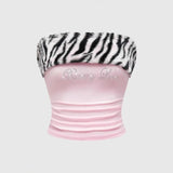 Zebra Print Tube Top