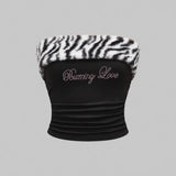 Zebra Print Tube Top