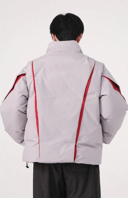 Y2K Zipper Puffer Jacket