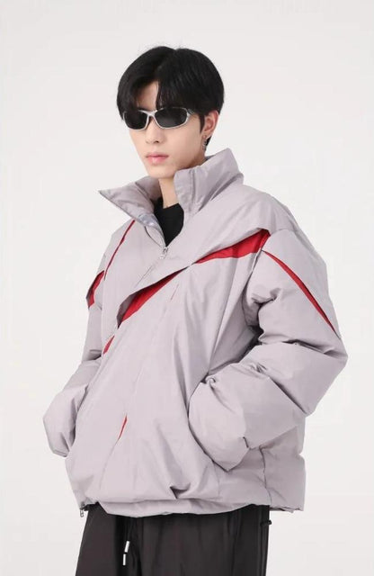 Y2K Zipper Puffer Jacket