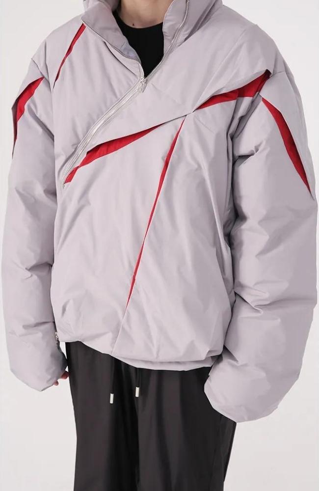 Y2K Zipper Puffer Jacket