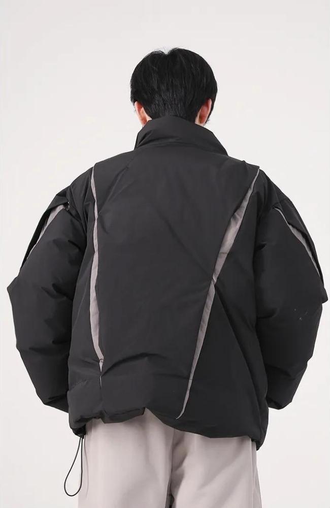 Y2K Zipper Puffer Jacket