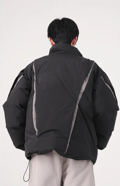 Y2K Zipper Puffer Jacket
