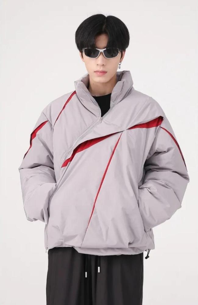 Y2K Zipper Puffer Jacket