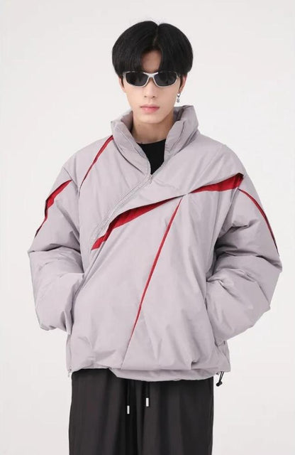 Y2K Zipper Puffer Jacket