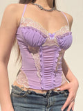 Lace Strap Crop Top