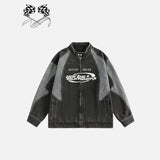 Racing Motorcycle Denim Jacket