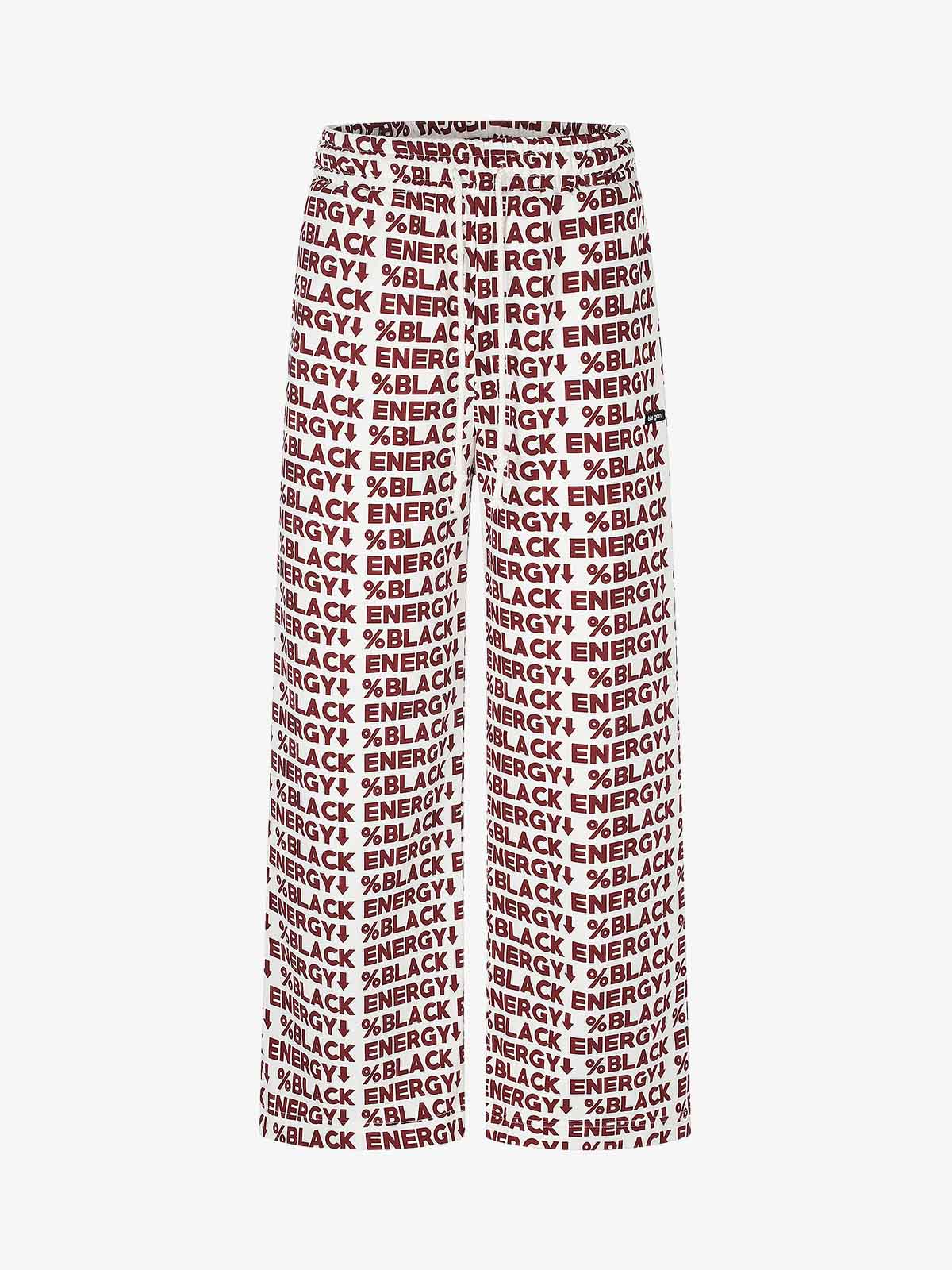 All-Over Letter Graphic Sweatpants; Red / S, Red / M, Red / L, Red / XL