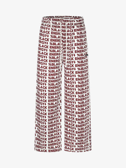 All-Over Letter Graphic Sweatpants; Red / S, Red / M, Red / L, Red / XL