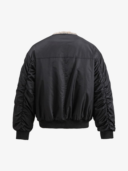 Neutral Cotton-Padded Coat