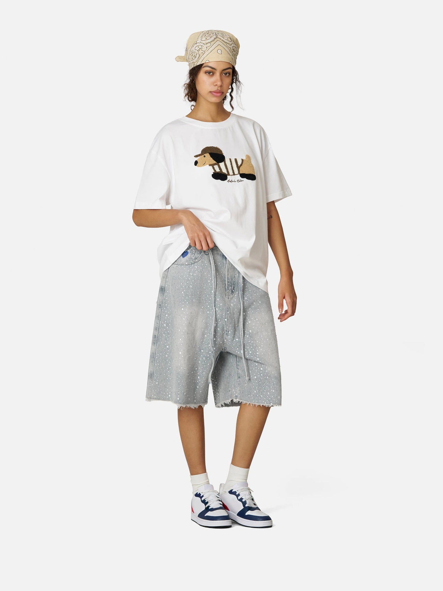 Rhinestone Jorts