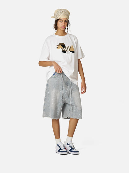 Rhinestone Jorts