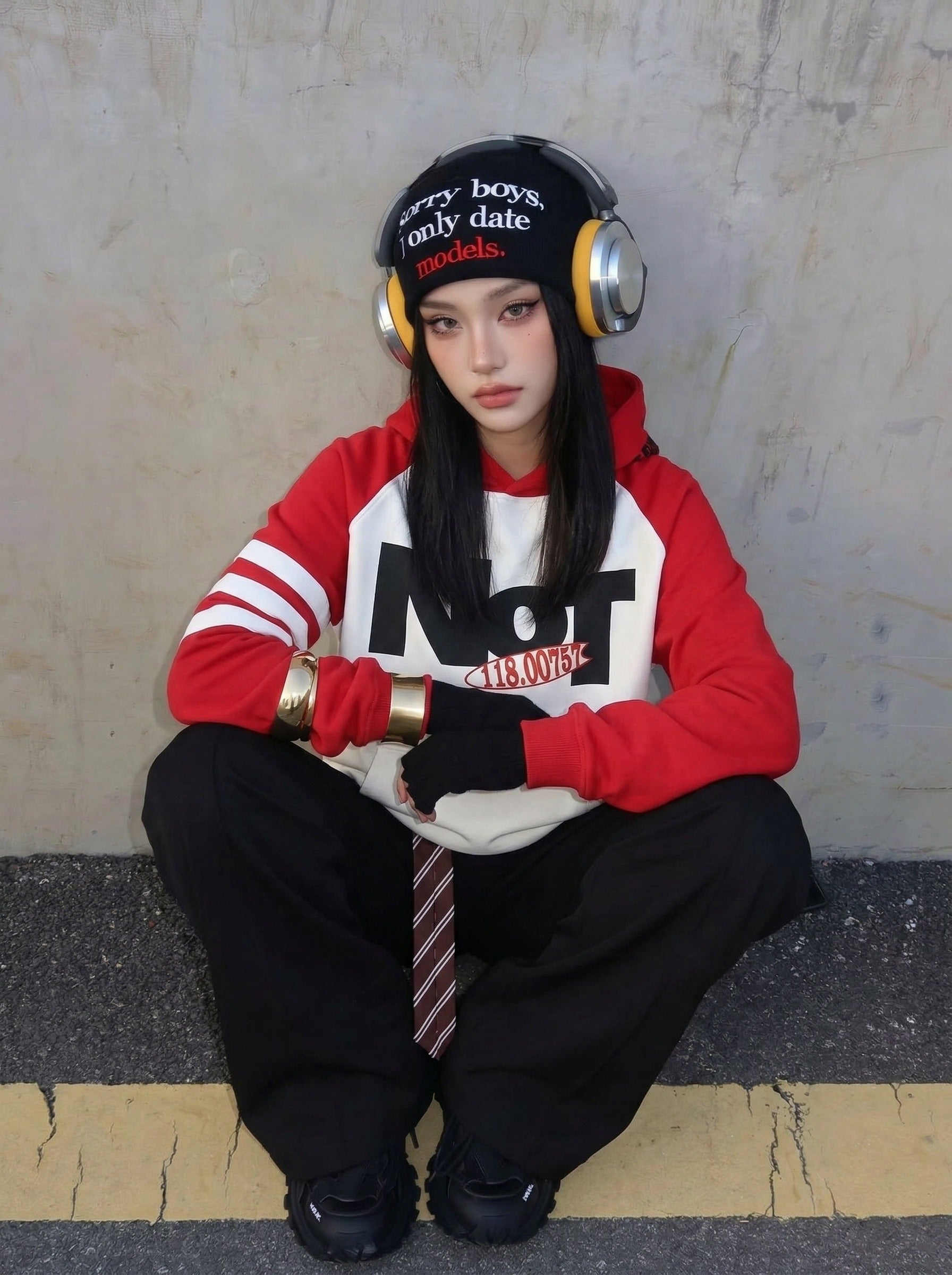 Bold Color-Blocked Hoodie