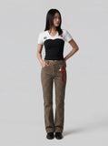 Contrast Color Block Women's T-Shirt
