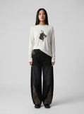 Doberman Graphic Long Sleeve Top