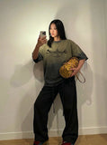 Ombre Distressed Graphic T-Shirt