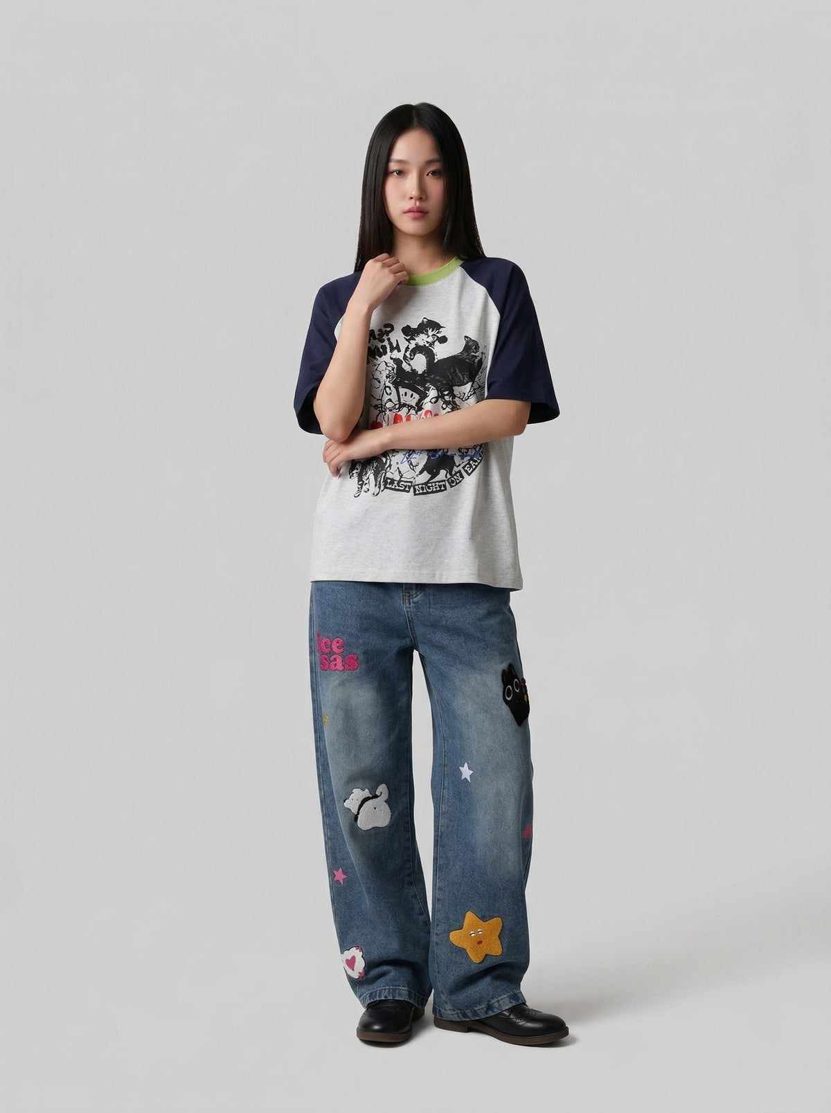 UNAVOWED Graphic Raglan T-Shirt
