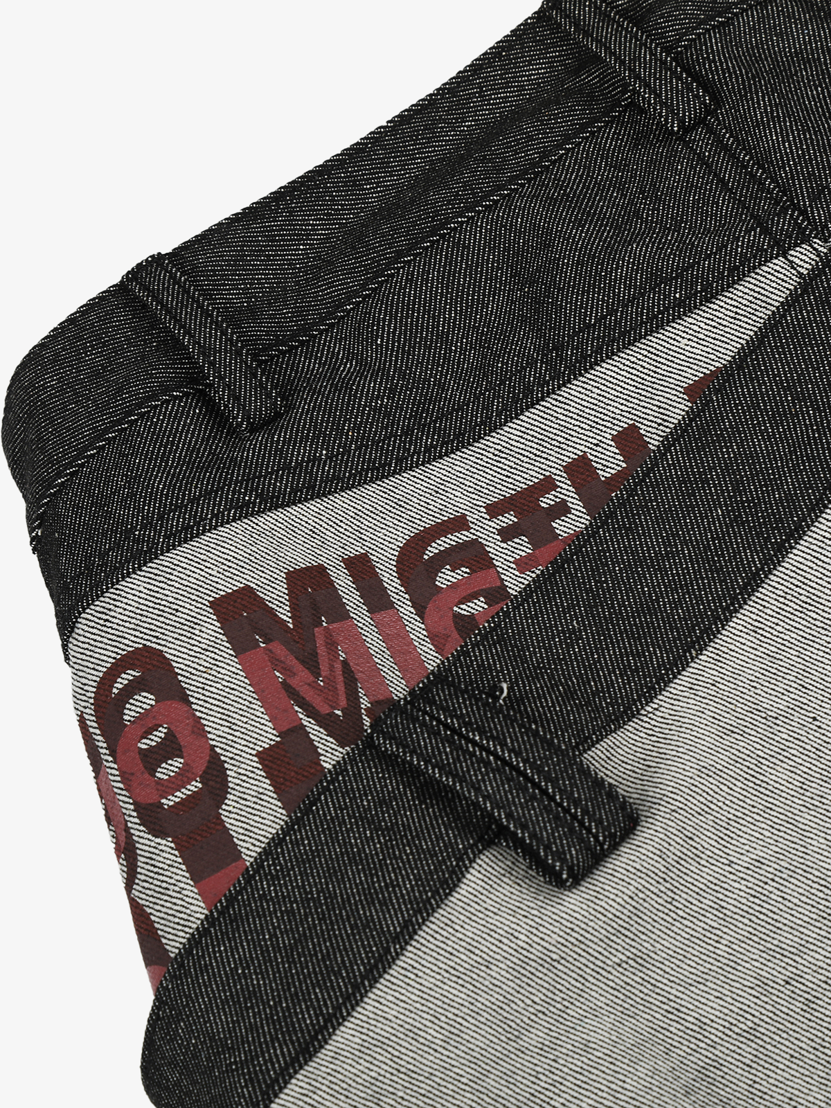 Two-Tone Graphic Baggy Jeans; Black / S, Black / M, Black / L, Black / XL