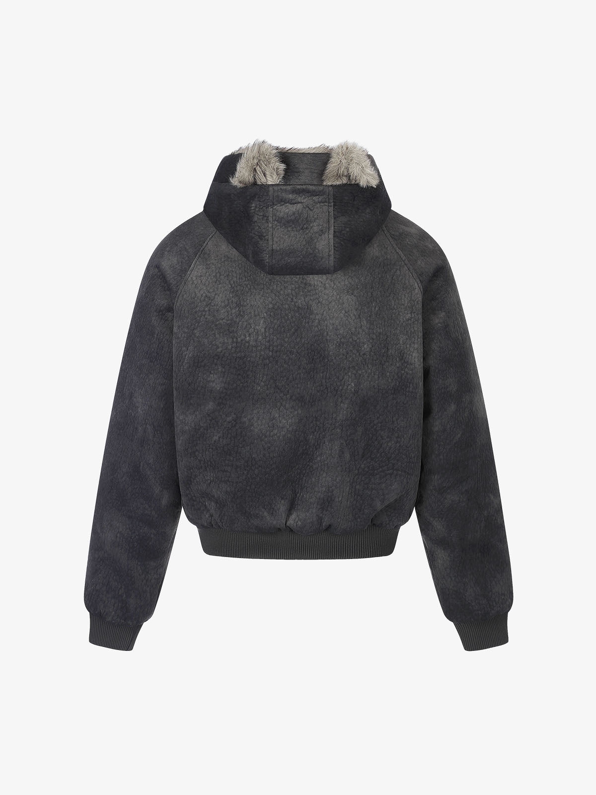 Side-Studded Hooded Padded Coat