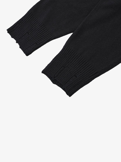 Skull Skeleton Graphic Knit Sweater; Black / S, Black / M, Black / L, Black / XL