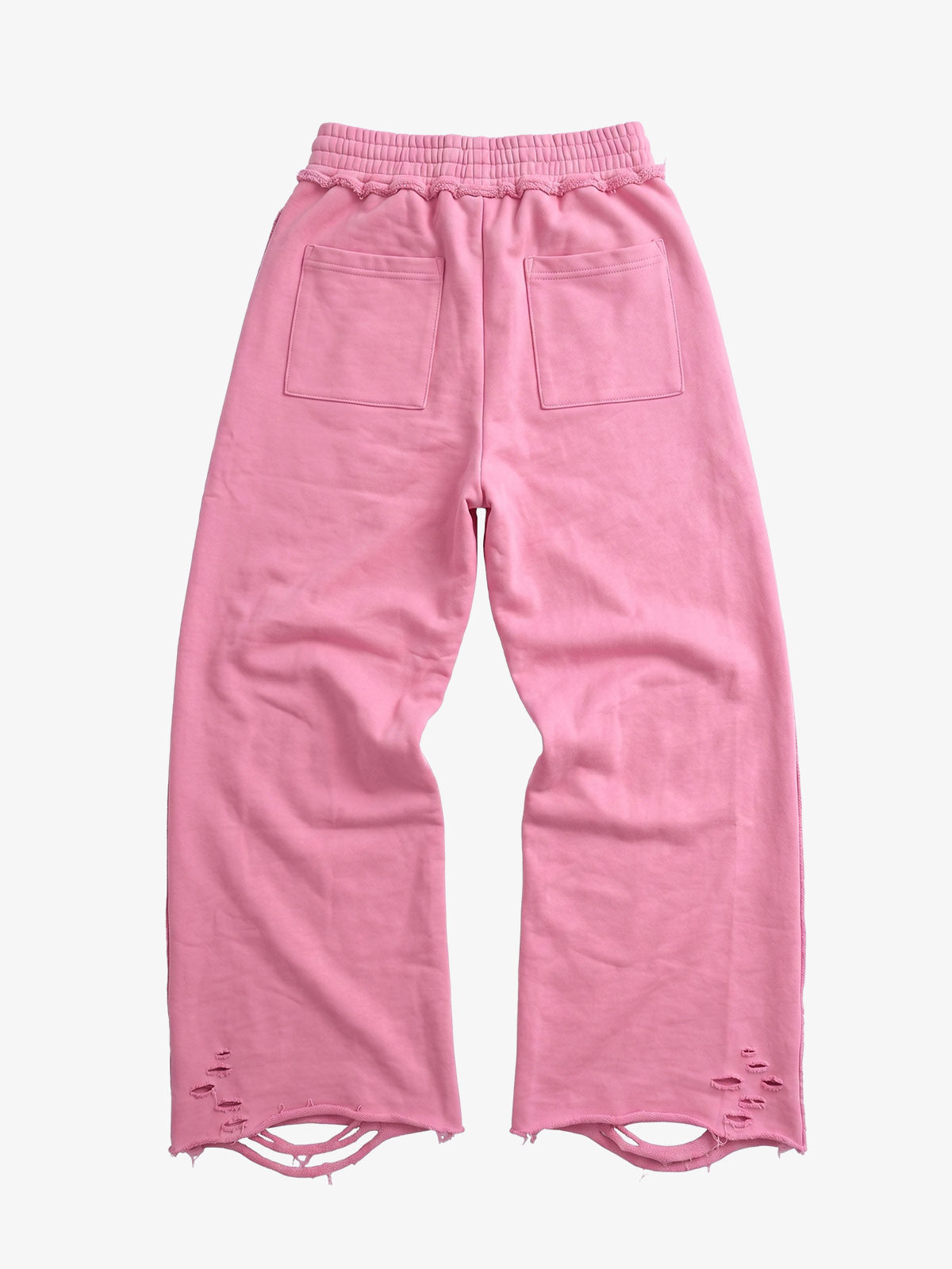 Asymmetrical Logo Embroidered Pants; Pink / S, Pink / M, Pink / L, Pink / XL, Pink / 2XL
