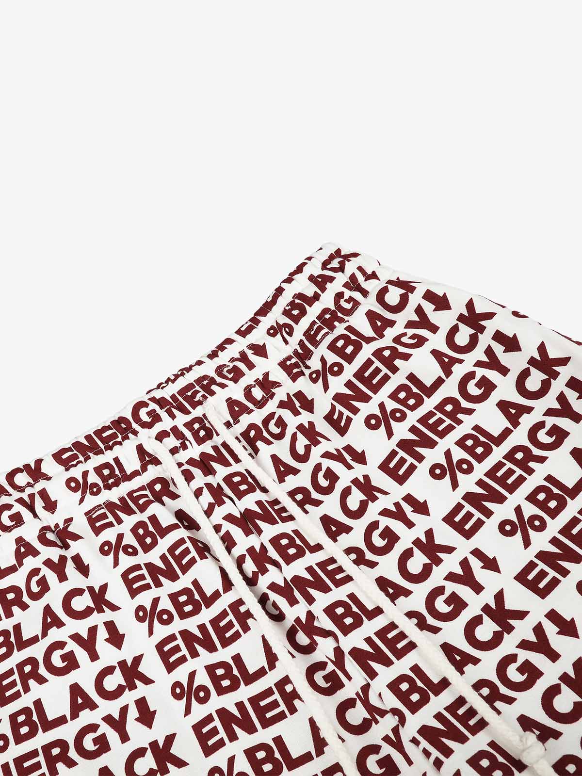 All-Over Letter Graphic Sweatpants; Red / S, Red / M, Red / L, Red / XL