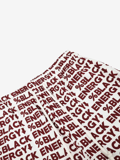 All-Over Letter Graphic Sweatpants; Red / S, Red / M, Red / L, Red / XL