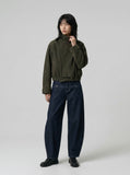 Wide-Leg Balloon Denim Jeans