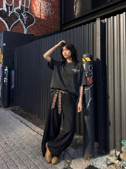 Faded Black Oversized T-Shirt