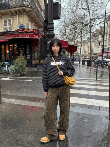 Made Striped Oversized Hoodie