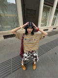 Mafa Vintage Striped Polo Shirt