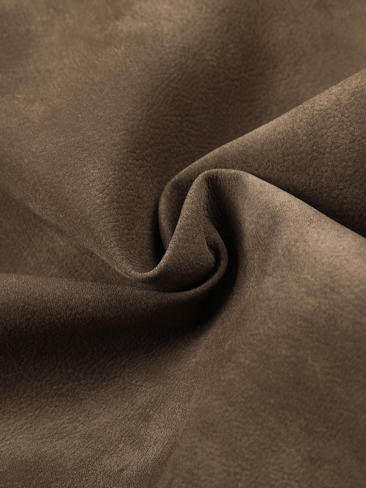 Suede Button Boxy Fit Jacket; Dark Brown / S, Dark Brown / M, Dark Brown / L, Dark Brown / XL