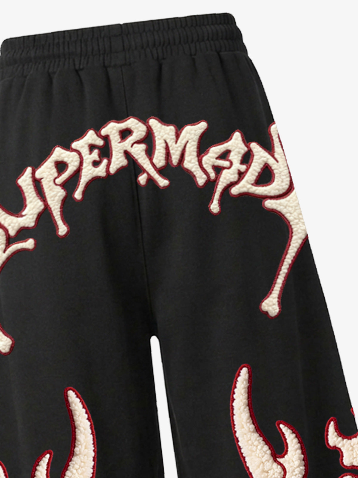 Scorpion Skeleton Terry Embroidered Wide-Leg Sweatpants; Black / S, Black / M, Black / L, Black / XL, Black / 2XL