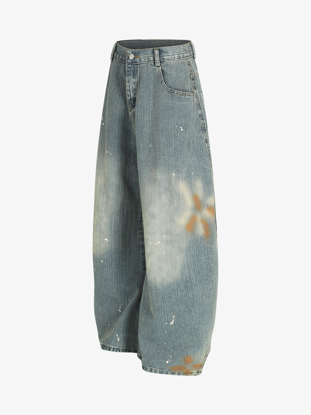 Washed Slub Machete Dye Jeans; Blue / S, Blue / M, Blue / L, Blue / XL