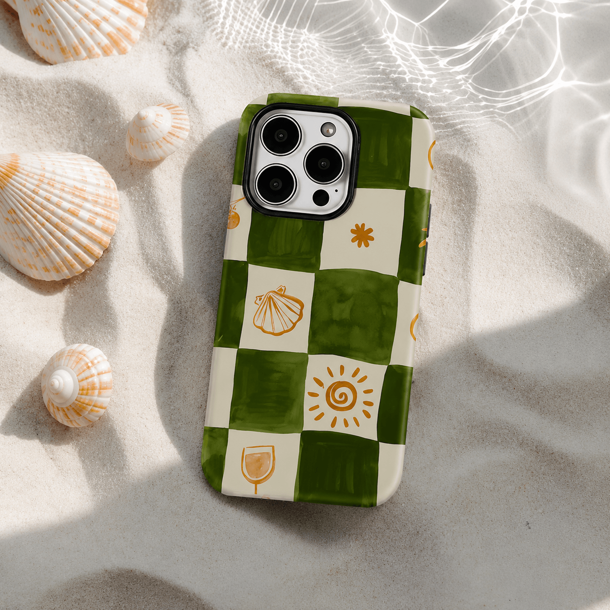 Coastal Checkered Phone Case