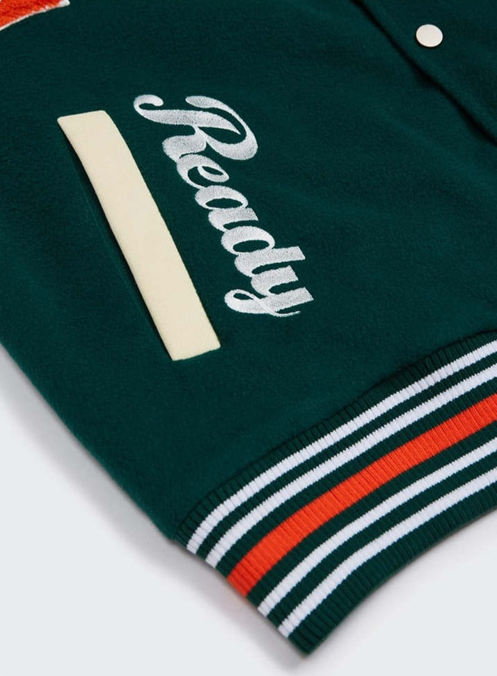 Oversized Varsity Jacket pockets