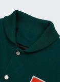 Oversized Varsity Jacket neck