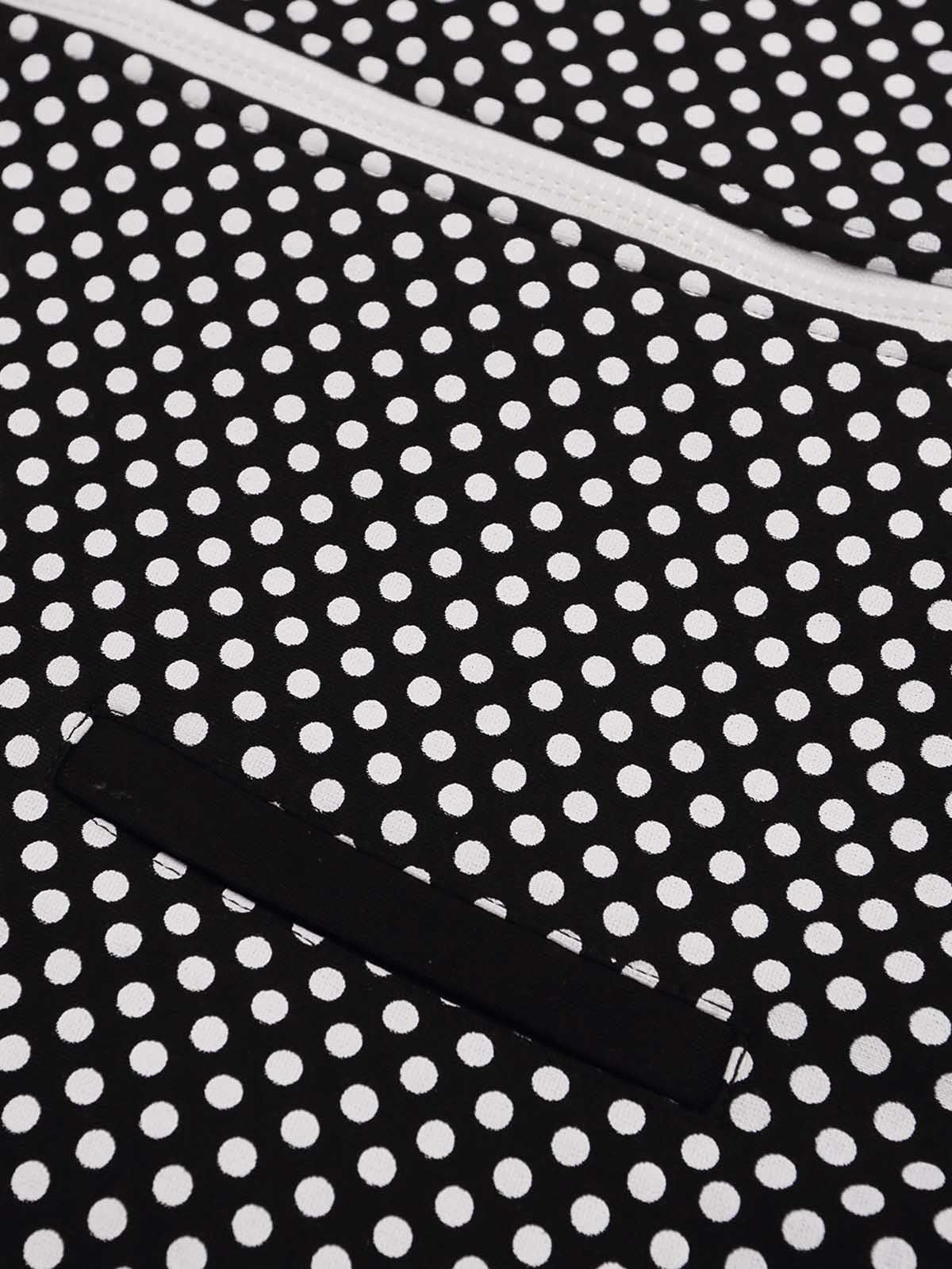 Polka-Dot Script Graphic Jacket; Black / M, Black / L, Black / XL