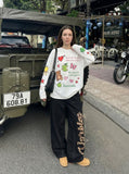 Whimsical Long Sleeve Graphic T-Shirt