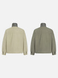 Intricate Badge Olive Utility Jacket