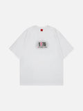 DAXUEN Relaxed-fit short-sleeved graphic T-shirt