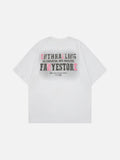 DAXUEN Relaxed-fit short-sleeved graphic T-shirt