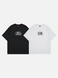 DAXUEN Relaxed-fit short-sleeved graphic T-shirt