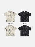Abstract Gradient Short-Sleeved Shirt