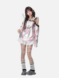 Bold Striped V-Neck Long-Sleeve Top