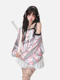 Bold Striped V-Neck Long-Sleeve Top
