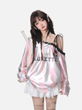 Bold Striped V-Neck Long-Sleeve Top