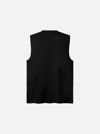 Abstract Bird Watercolor Print Sleeveless Top