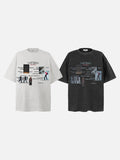 Collage Graphic Oversized T-Shirt