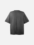 Distressed Heart Graphic Oversized T-Shirt